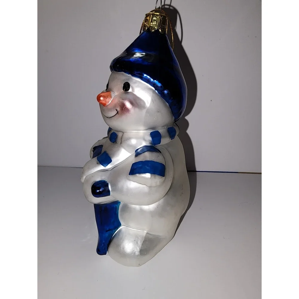 UK Snowman‎ Kentucky Glass Ornament Christmas